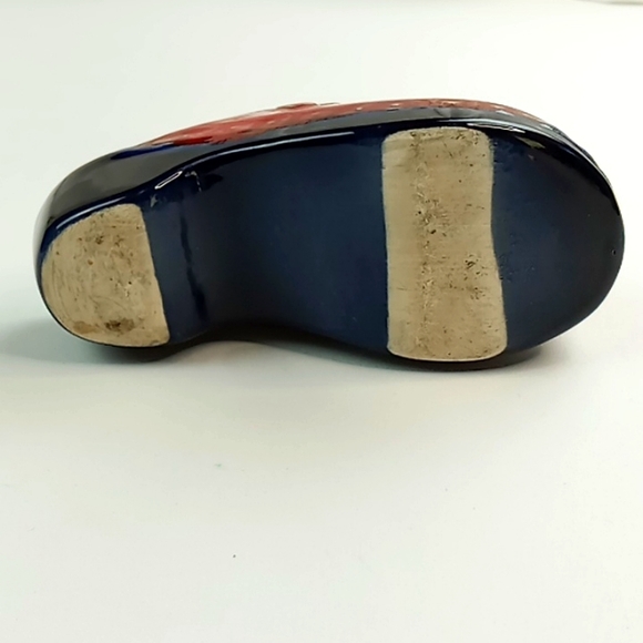 Vintage Berkemann Advertisement Clog Ashtray Red/Navy - Picture 6 of 11